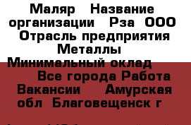 Маляр › Название организации ­ Рза, ООО › Отрасль предприятия ­ Металлы › Минимальный оклад ­ 40 000 - Все города Работа » Вакансии   . Амурская обл.,Благовещенск г.